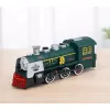 LEAN TOYS Locomotiva clássica sensor de obstáculos fumo luz som verde