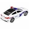 LEAN TOYS Carro de polícia com portas de abrir, luz e som motorizados, branco