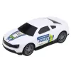 LEAN TOYS Conjunto camião de polícia reboque carro helicóptero luzes som