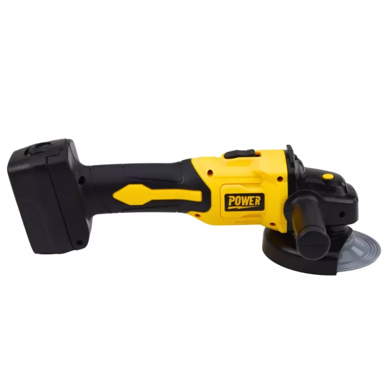 LEAN TOYS Rebarbadora de brincar para crianças com sons amarelo