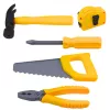 LEAN TOYS Conjunto de ferramentas em cartão com aparafusadora sem fios e acessórios, 23 peças