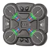 LEAN TOYS Placa interativa de treino de boxe com música e luzes LED, 3 níveis, preto