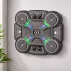 LEAN TOYS Placa interativa de treino de boxe com música e luzes LED, 3 níveis, preto