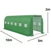 LEAN Túnel de plástico para jardim Estufa para hortícolas PRO Estrutura 25MM 10x3x2M 30M²