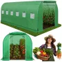LEAN Túnel de plástico para jardim Estufa para hortícolas PRO Estrutura 25MM 10x3x2M 30M²