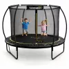 LEAN SPORT LEAN Trampolim de jardim com rede interior preto e verde 183CM 6FT