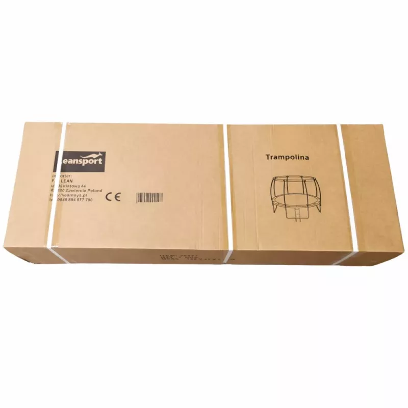 LEAN SPORT LEAN Trampolim de jardim com rede interior preto e verde 252CM 8FT