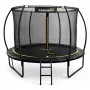 LEAN Sport Trampolim de jardim com rede interior preto e verde 305CM 10FT