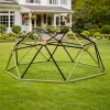 LEAN SPORT Cúpula de escalada para parque infantil de jardim, 182x86 cm, 6FT, azul/amarelo