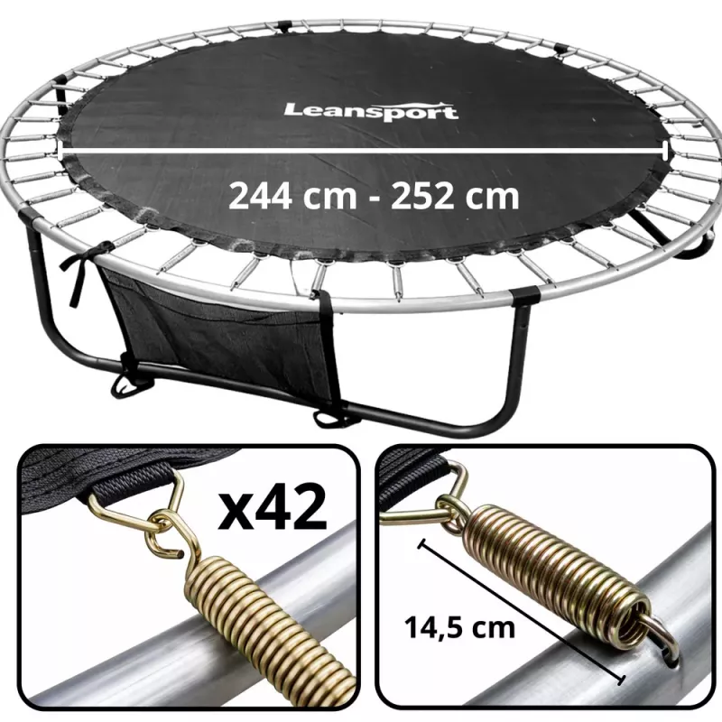 LEAN Tapete de salto para trampolim Peça de substituição 244-252CM 8FT