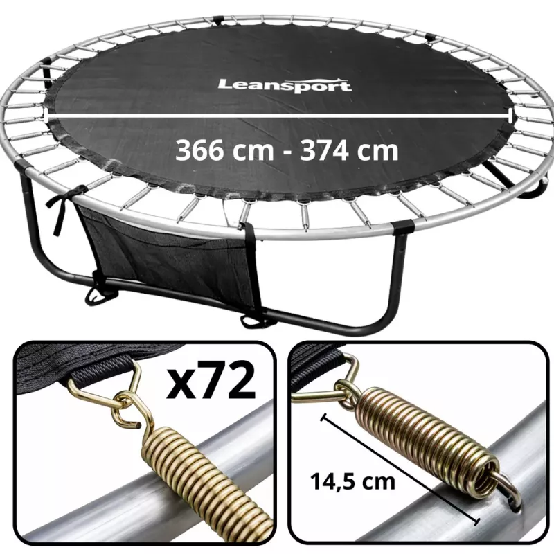 LEAN Tapete de salto para trampolim Peça de substituição 366-374CM 12FT