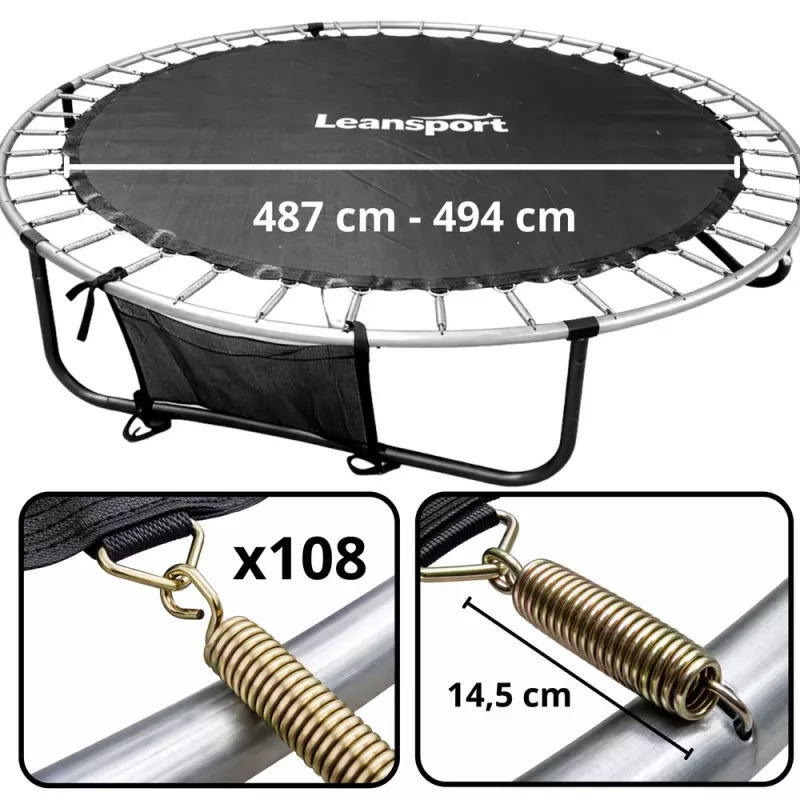 LEAN Tapete de salto para trampolim Peça de substituição 487-494CM 16FT