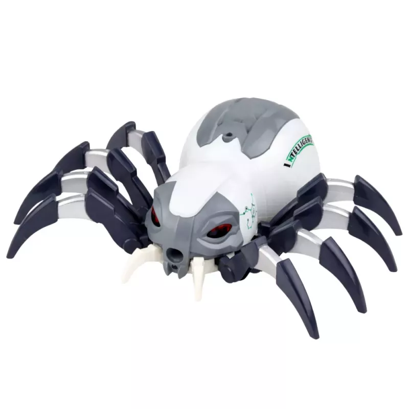 LEAN TOYS Robô aranha com controlo remoto RC, efeito de fumo, luzes e sons