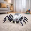 LEAN TOYS Robô aranha com controlo remoto RC, efeito de fumo, luzes e sons