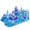 LEAN TOYS Blocos magnéticos com figuras de animais da terra do gelo, azul, 94 peças