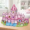 LEAN TOYS Blocos magnéticos com figuras, tintas e cartões para pintar, rosa, 142 peças