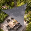 LEAN Vela de sombra para jardim, impermeável, triangular, cinzenta, 400x400 cm
