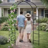 LEAN Pérgula de metal para jardim, para plantas trepadeiras, arco, 240x140 cm