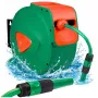 LEAN Enrolador automático de parede com mangueira de jardim, 20 m + 2 m