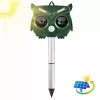 LEAN Coruja solar repelente de animais com sensor de movimento, ultrassons e LEDs