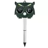 LEAN Coruja solar repelente de animais com sensor de movimento, ultrassons e LEDs