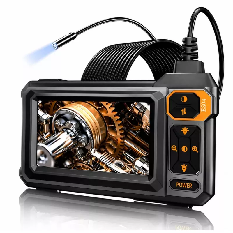 LEAN Endoscópio com fios, câmara de inspeção, 8 LEDs, LCD 4,3'', IP67