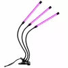 LEAN Lâmpada LED para cultivo e iluminação de plantas, módulos triplos, com clipe