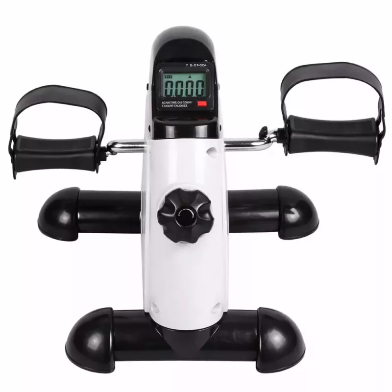 LEAN Bicicleta de exercício mini, bicicleta de reabilitação com ecrã LCD, treinador para braços e pernas