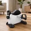LEAN Bicicleta de exercício mini, bicicleta de reabilitação com ecrã LCD, treinador para braços e pernas