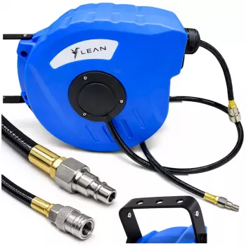 Enrolador de mangueira pneumática automático LEAN 24 Bar 8x12mm 10m