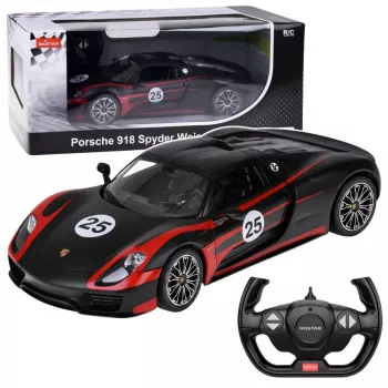 Porsche 918 Spyder Performance telecomando RC carro preto Rastar 1:14
