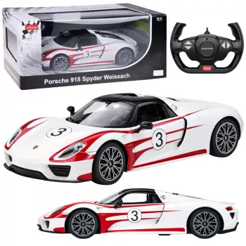 RASTAR Porsche 918 Spyder Performance telecomando RC carro branco 1:14
