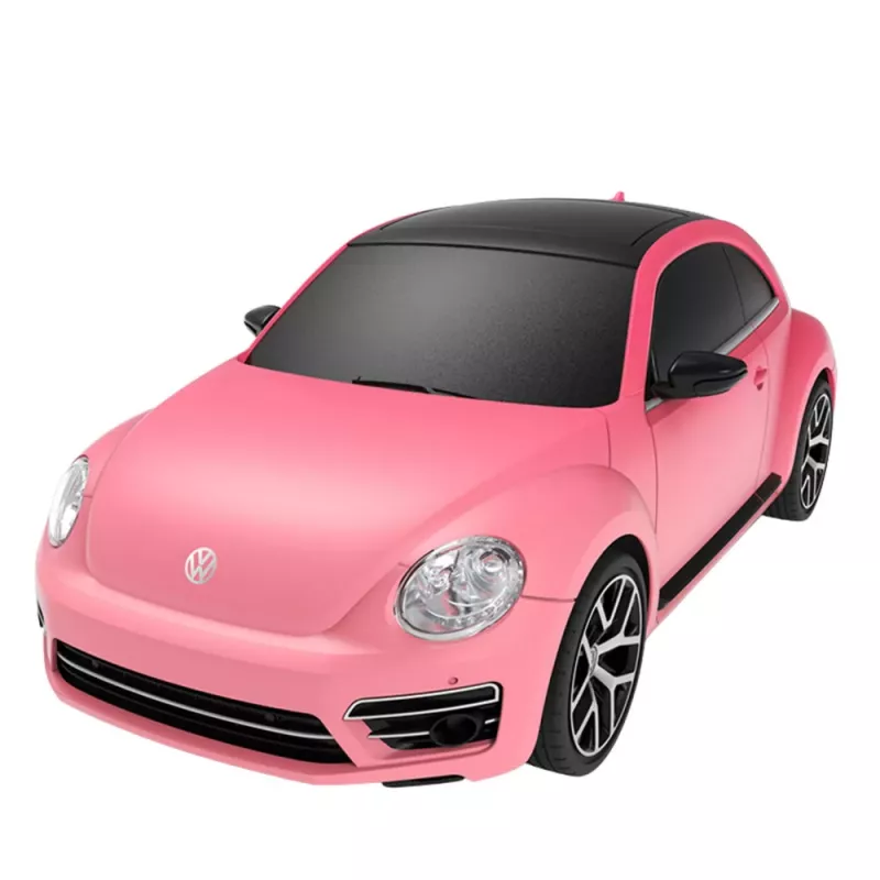 Rastar Volkswagen Beetle UV Sensitive carro telecomandado RC rosa 1:24