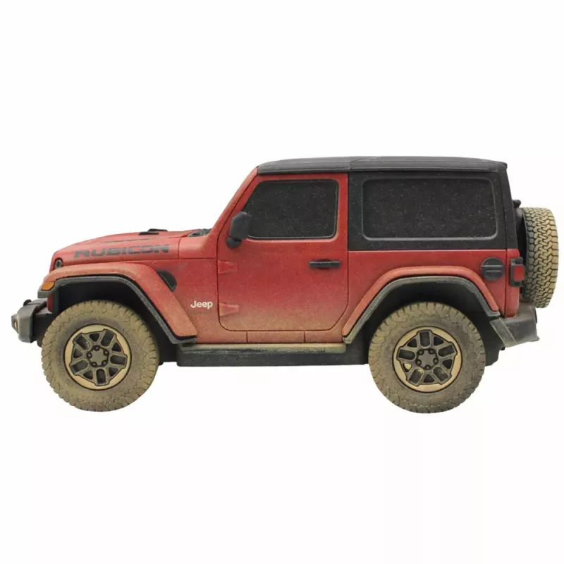 JEEP Wrangler Rubicon-Muddy carro telecomandado RC vermelho Rastar 1:24