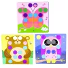 LEAN TOYS puzzle geométrico criativo mosaico brinquedo educativo cogumelos 53 peças