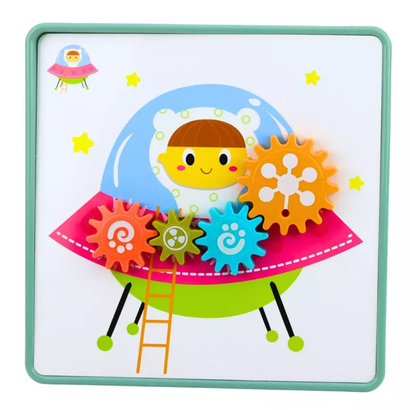 LEAN TOYS puzzle geométrico criativo mosaico engrenagens 25 peças