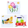 LEAN TOYS puzzle geométrico criativo mosaico engrenagens 25 peças