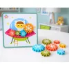 LEAN TOYS puzzle geométrico criativo mosaico engrenagens 25 peças