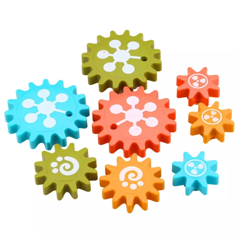 LEAN TOYS puzzle geométrico criativo mosaico engrenagens 25 peças