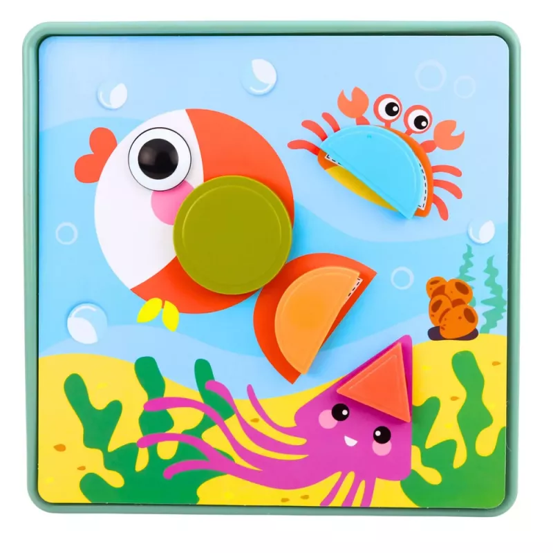 LEAN TOYS puzzle geométrico criativo mosaico brinquedo educativo 35 peças