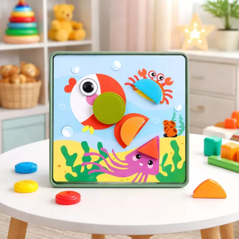 LEAN TOYS puzzle geométrico criativo mosaico brinquedo educativo 35 peças