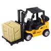 LEAN TOYS empilhador com garfos metálicos motorizados para mover paletes e caixas, amarelo