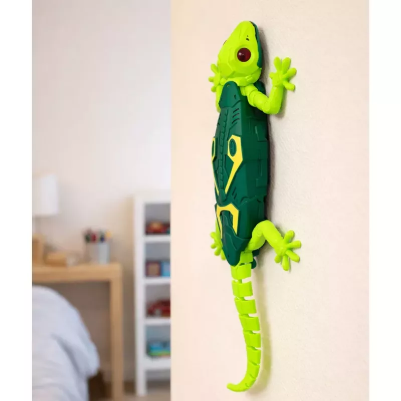 LEAN TOYS RC lagarto gecko sobe paredes 360° verde