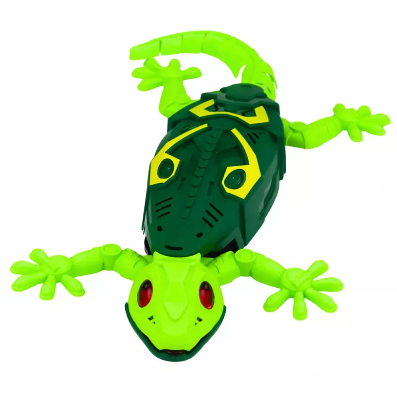 LEAN TOYS RC lagarto gecko sobe paredes 360° verde