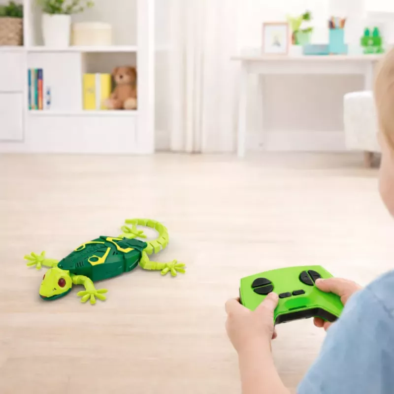 LEAN TOYS RC lagarto gecko sobe paredes 360° verde