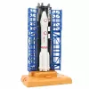 LEAN TOYS conjunto espacial cosmonautas torre de lançamento foguetão vaivém blocos de construção 300 peças