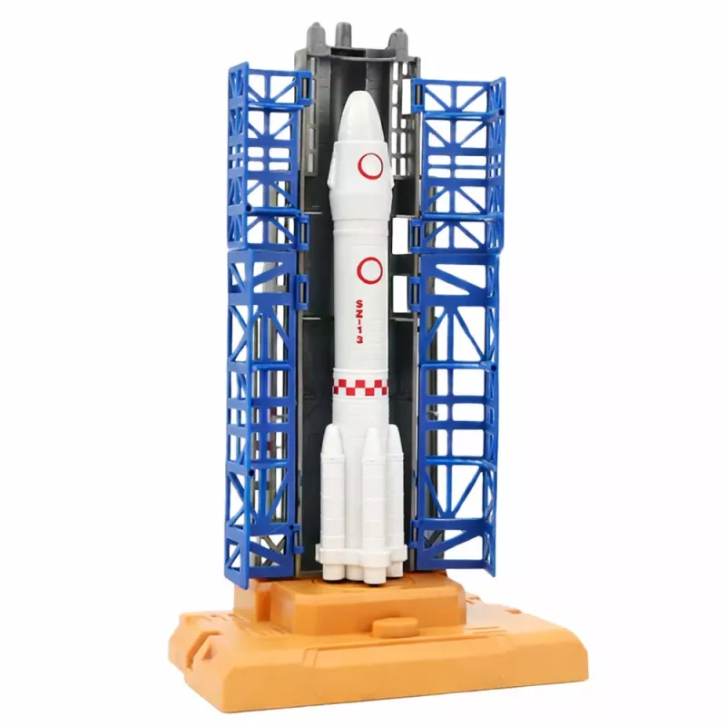 LEAN TOYS conjunto espacial cosmonautas torre de lançamento foguetão vaivém blocos de construção 300 peças