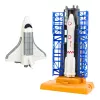 LEAN TOYS estação espacial foguetão vaivém satélites cosmonautas luzes