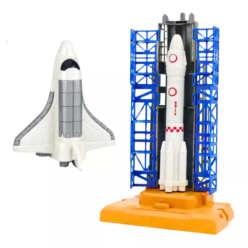LEAN TOYS estação espacial foguetão vaivém satélites cosmonautas luzes