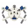 LEAN TOYS estação espacial foguetão vaivém satélites cosmonautas luzes